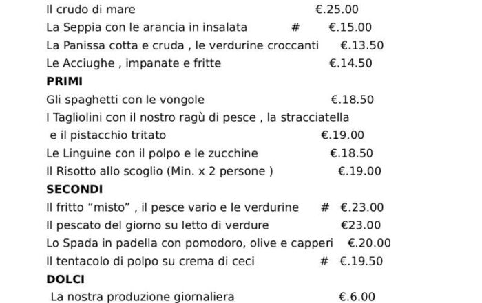 cena Giugno 26